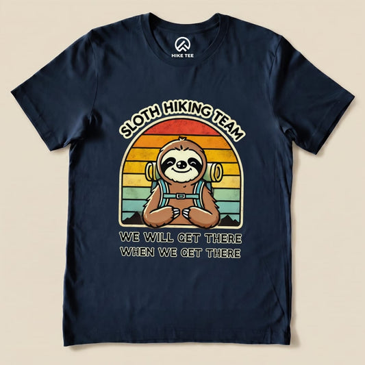 Hike Tee T-Shirt Navy / S Sloth Hiking Team Shirt