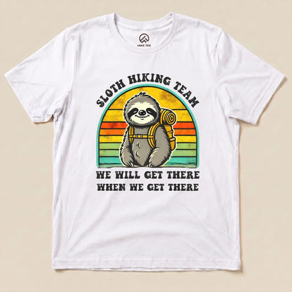 Hike Tee T-Shirt White / S Sloth Hiking Team Shirt