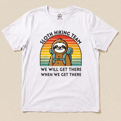Hike Tee T-Shirt White / S Sloth Hiking Team Shirt