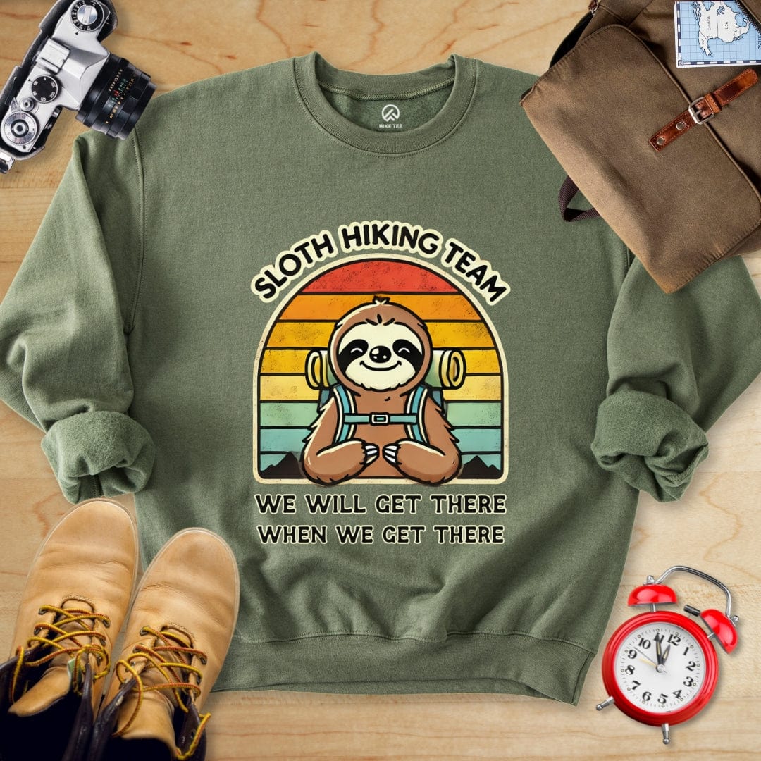 Hike Tee Sweatshirt Military Green / S SLOTH Hiking Team Sweatshirt
