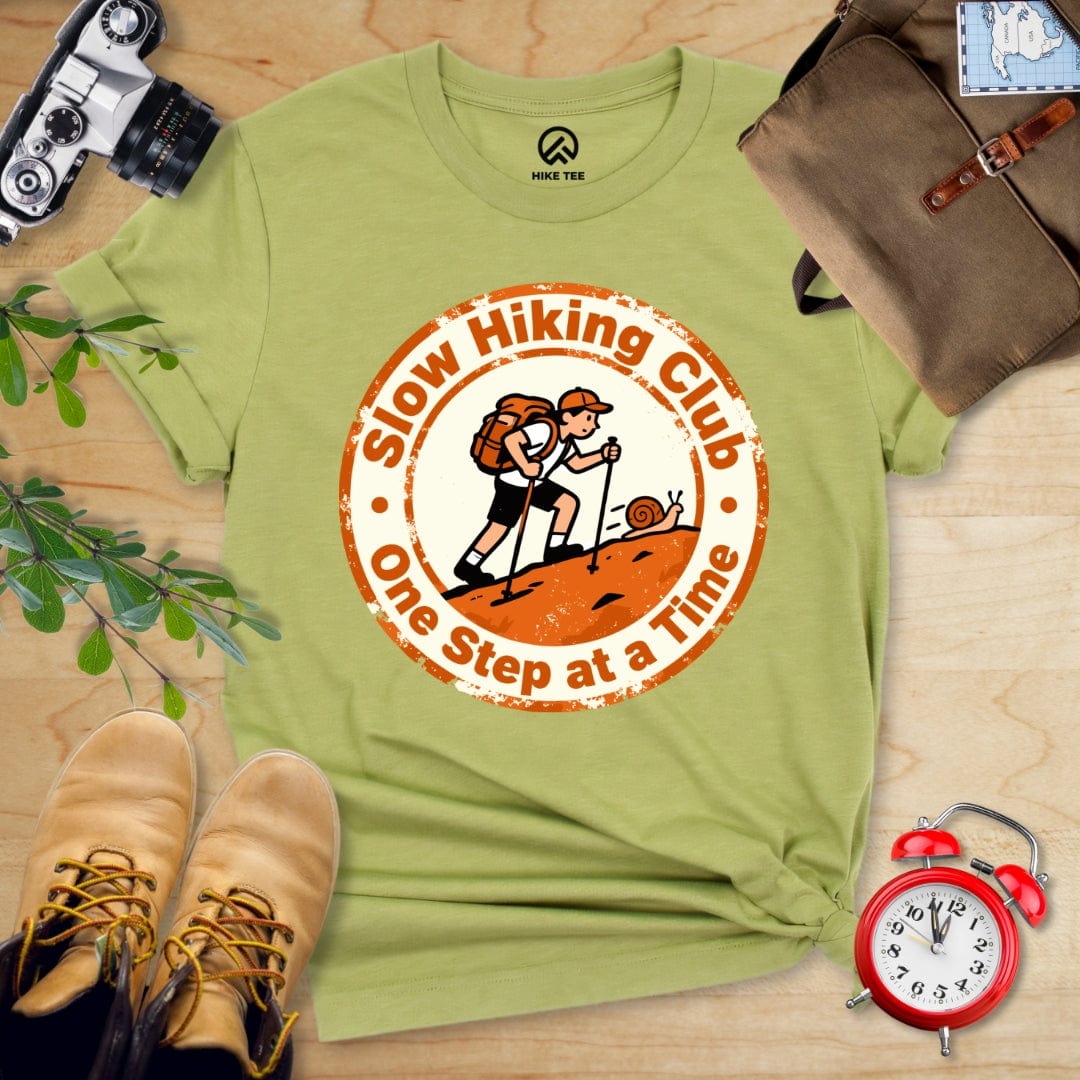 Hike Tee T-Shirt Heather Green / S Slow Hiking Shirt