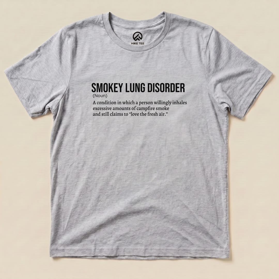Smokey Lung Definition Shirt Hike Tee T-Shirt Athletic Heather / S