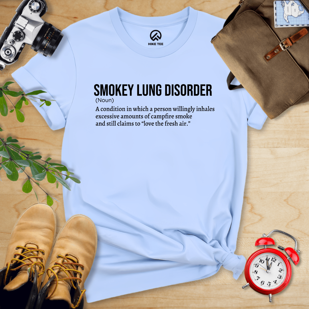 Hike Tee T-Shirt Baby Blue / S Smokey Lung Definition Shirt