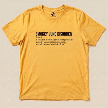 Smokey Lung Definition Shirt Hike Tee T-Shirt Gold / S