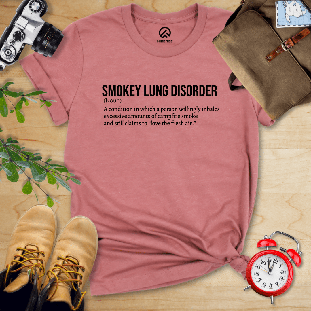Hike Tee T-Shirt Heather Mauve / S Smokey Lung Definition Shirt