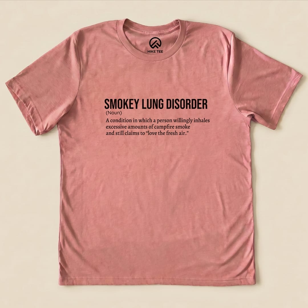 Smokey Lung Definition Shirt Hike Tee T-Shirt Heather Mauve / S