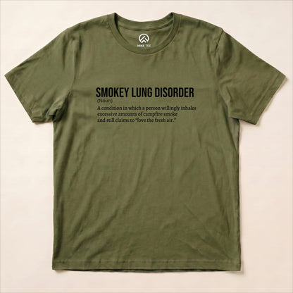 Smokey Lung Definition Shirt Hike Tee T-Shirt Military Green / S