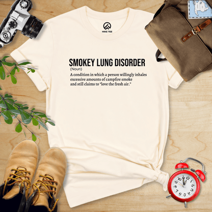 Hike Tee T-Shirt Natural / S Smokey Lung Definition Shirt
