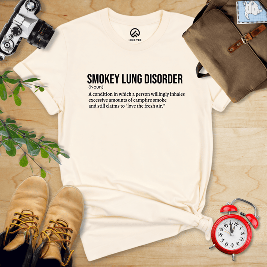 Hike Tee T-Shirt Natural / S Smokey Lung Definition Shirt