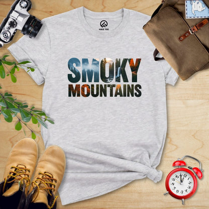 Hike Tee T-Shirt Athletic Heather / S Smoky Mountains Shirt