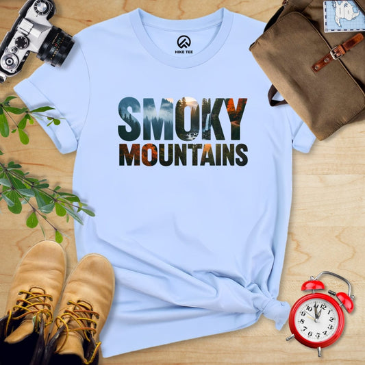 Hike Tee T-Shirt Baby Blue / S Smoky Mountains Shirt