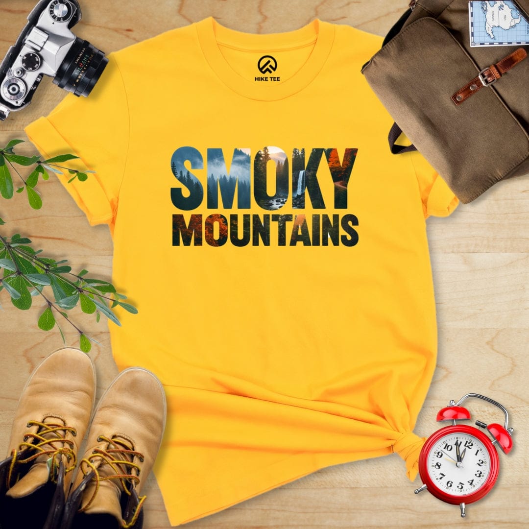 Hike Tee T-Shirt Gold / S Smoky Mountains Shirt