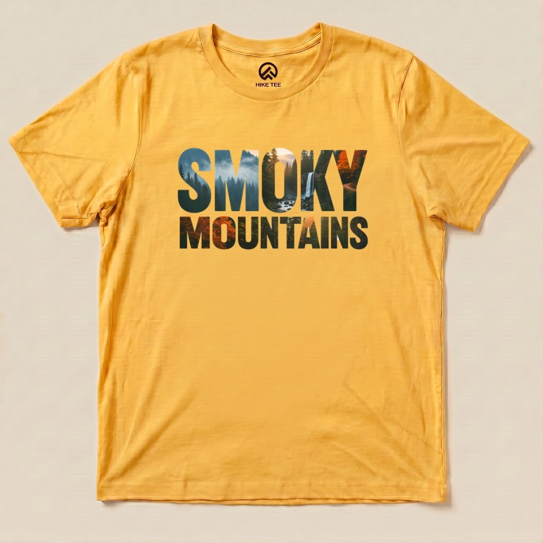 Hike Tee T-Shirt Gold / S Smoky Mountains Shirt