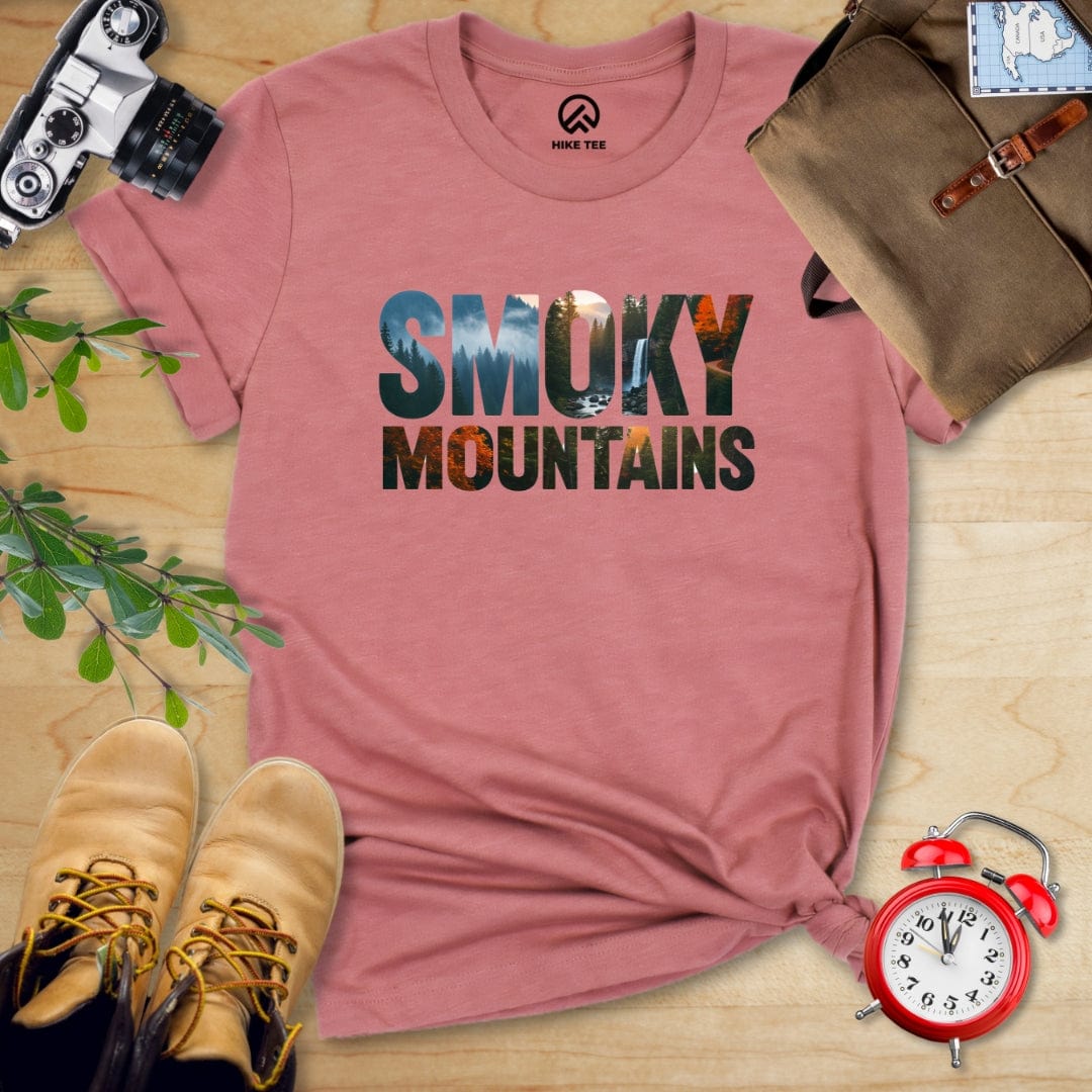 Hike Tee T-Shirt Heather Mauve / S Smoky Mountains Shirt