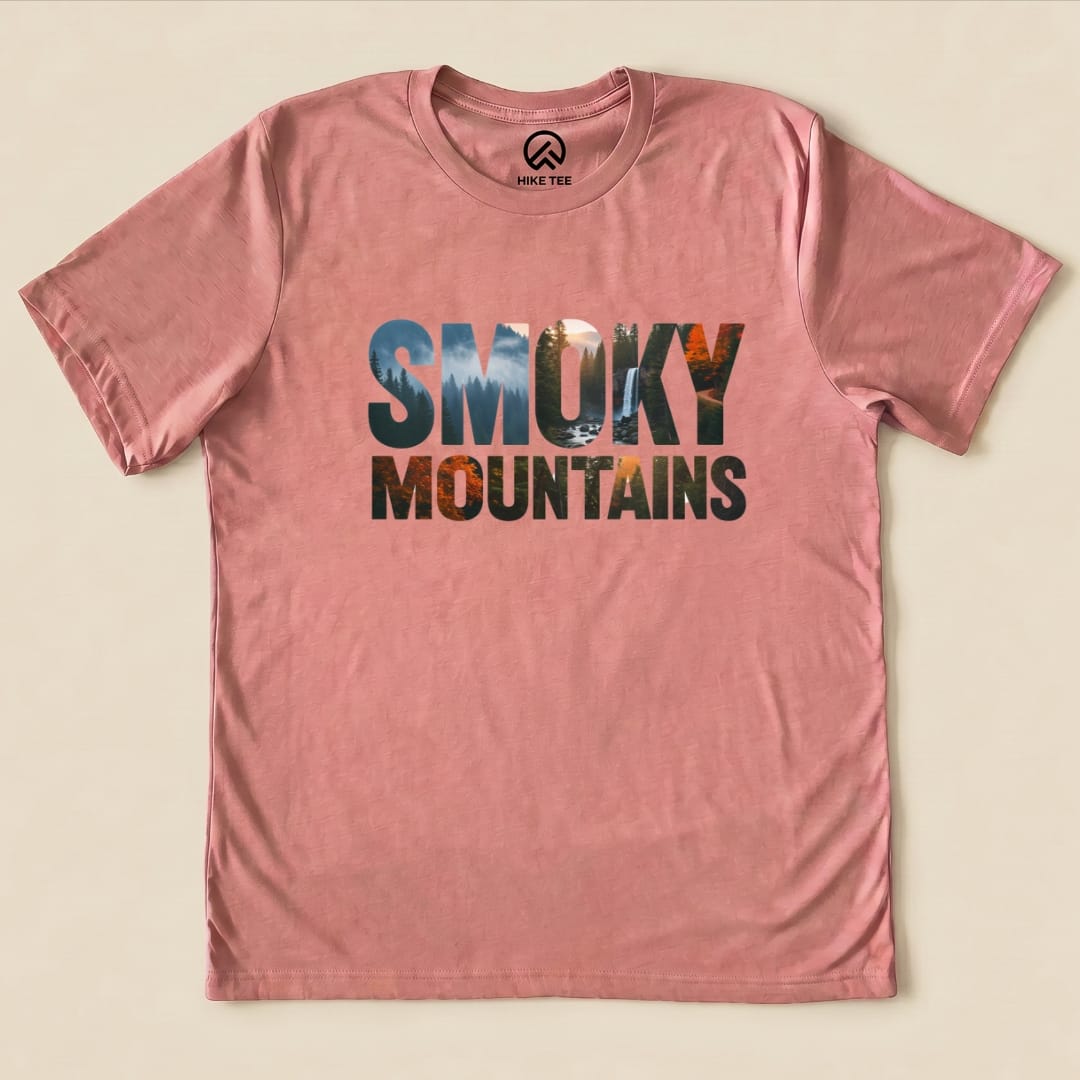 Hike Tee T-Shirt Heather Mauve / S Smoky Mountains Shirt