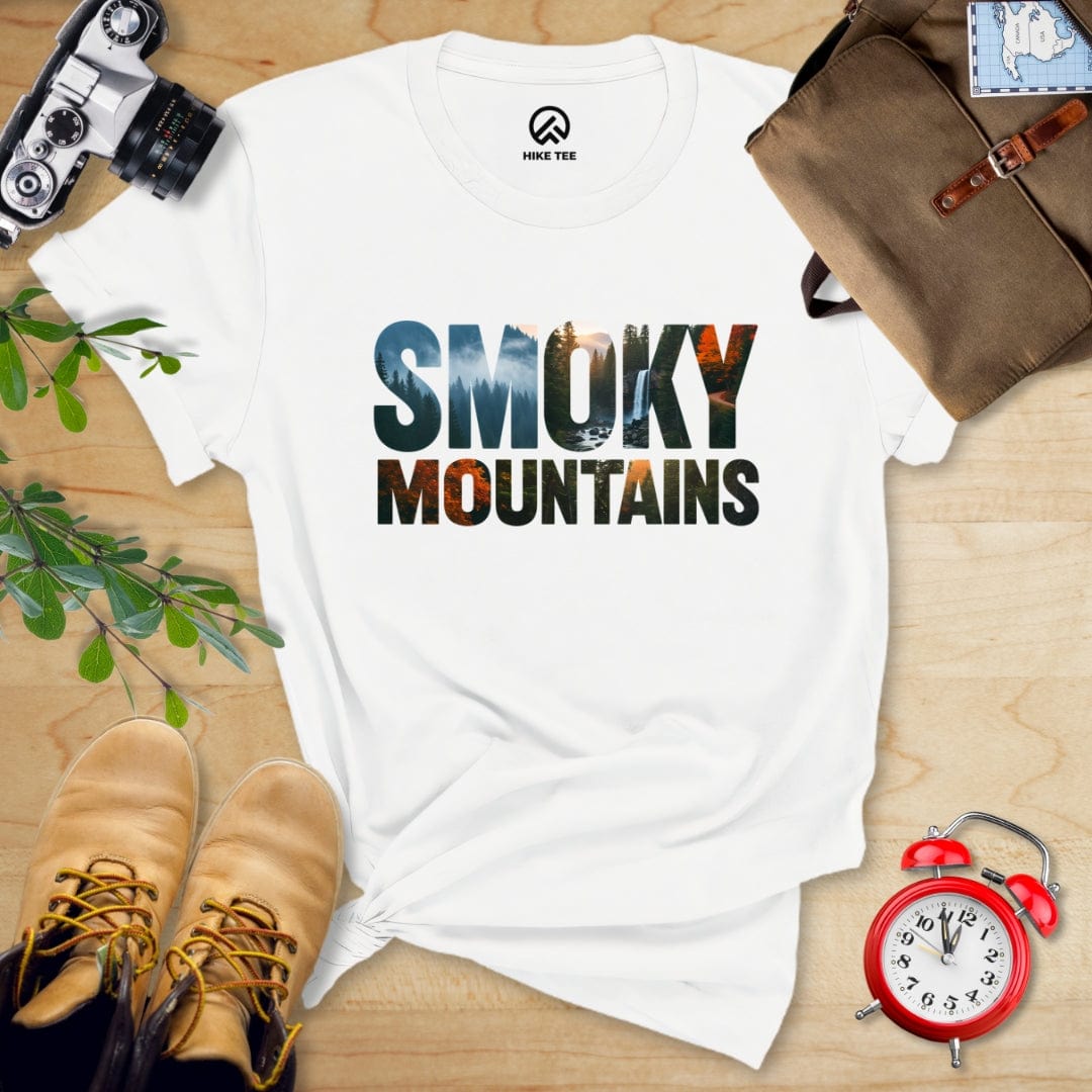 Hike Tee T-Shirt White / S Smoky Mountains Shirt