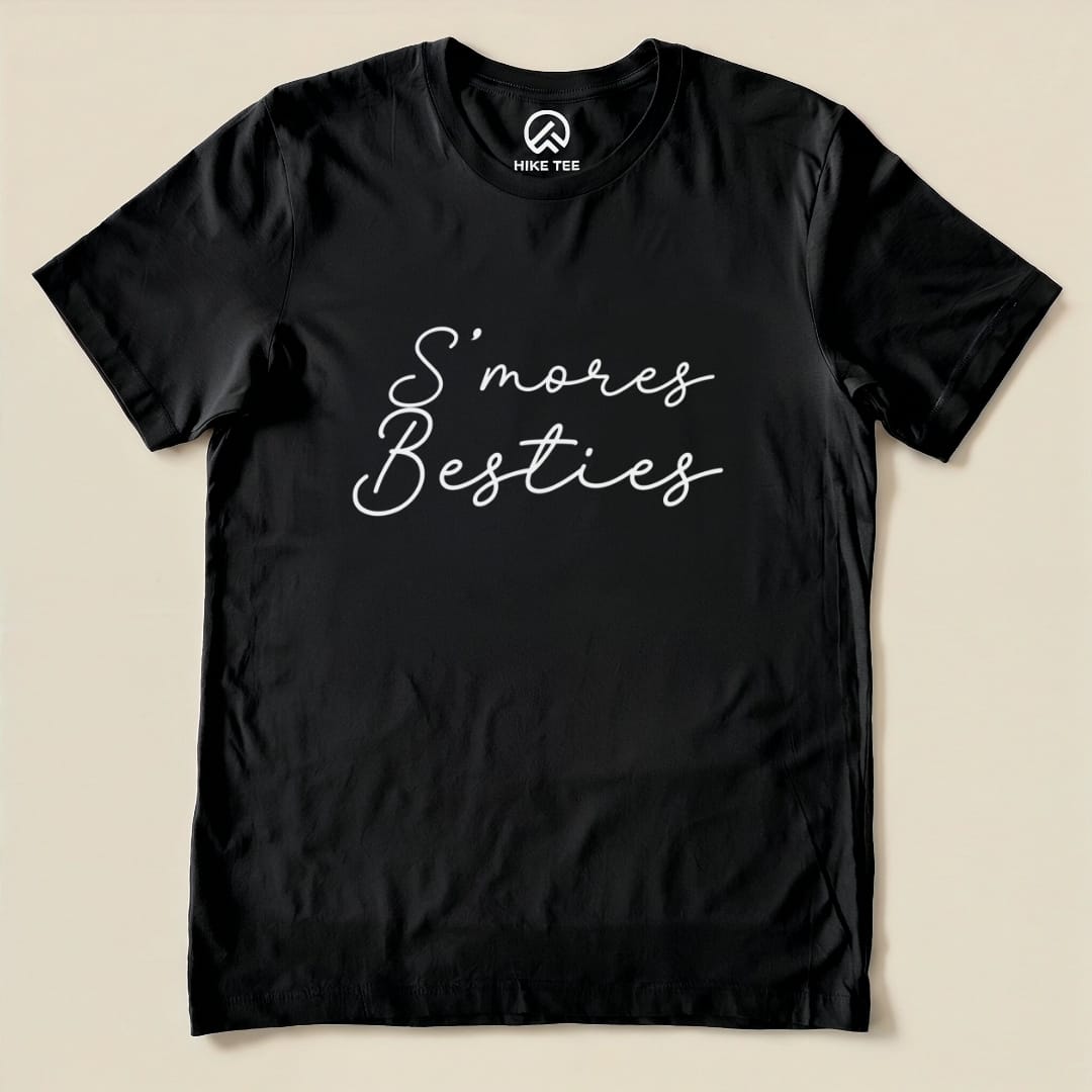 Smores Besties Shirt Hike Tee T-Shirt Black / S