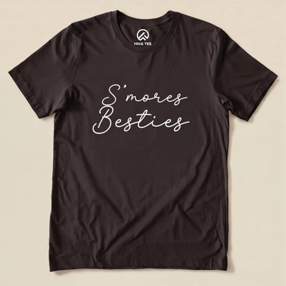 Smores Besties Shirt Hike Tee T-Shirt Brown / S