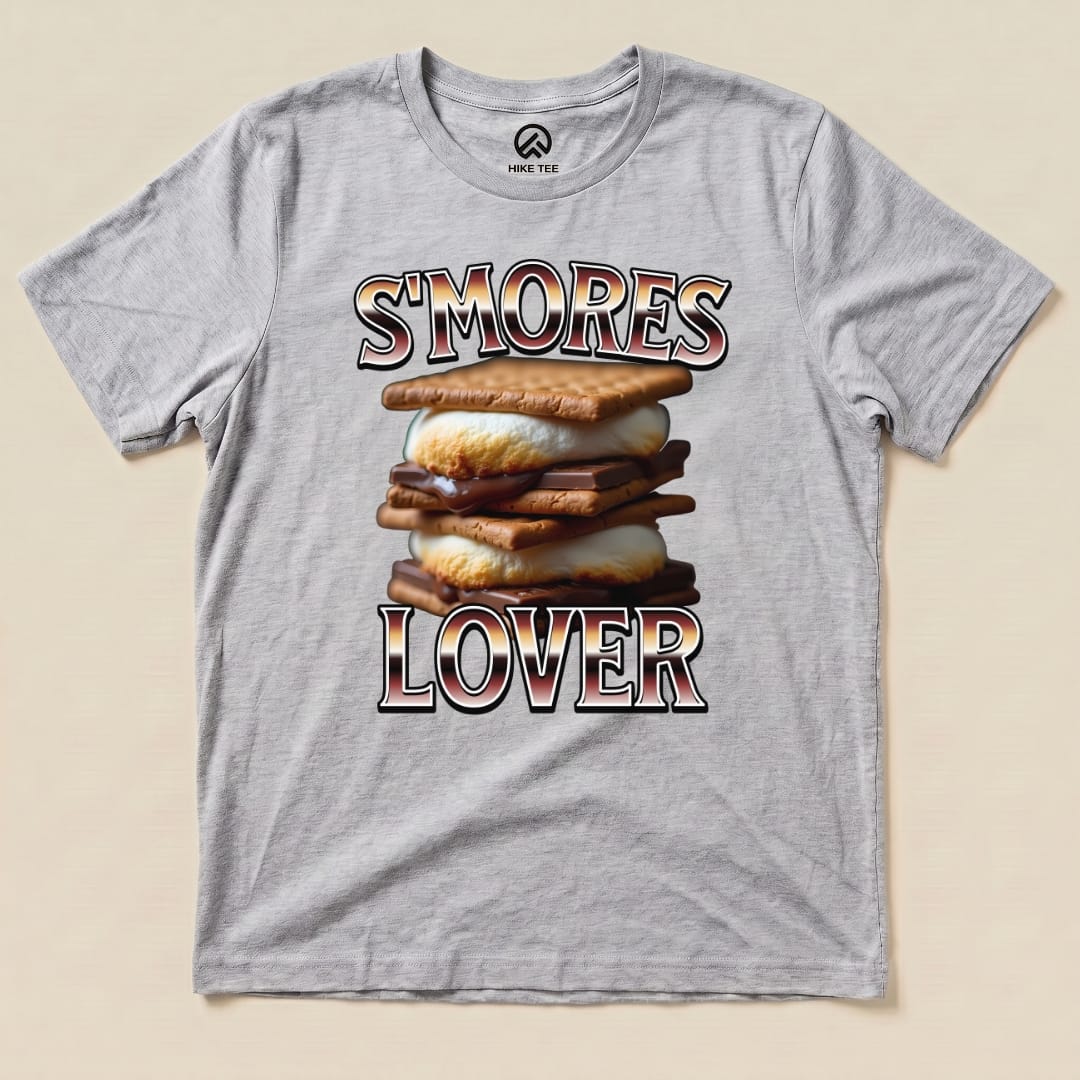 Hike Tee T-Shirt Athletic Heather / S Smores Lover Camping Shirt