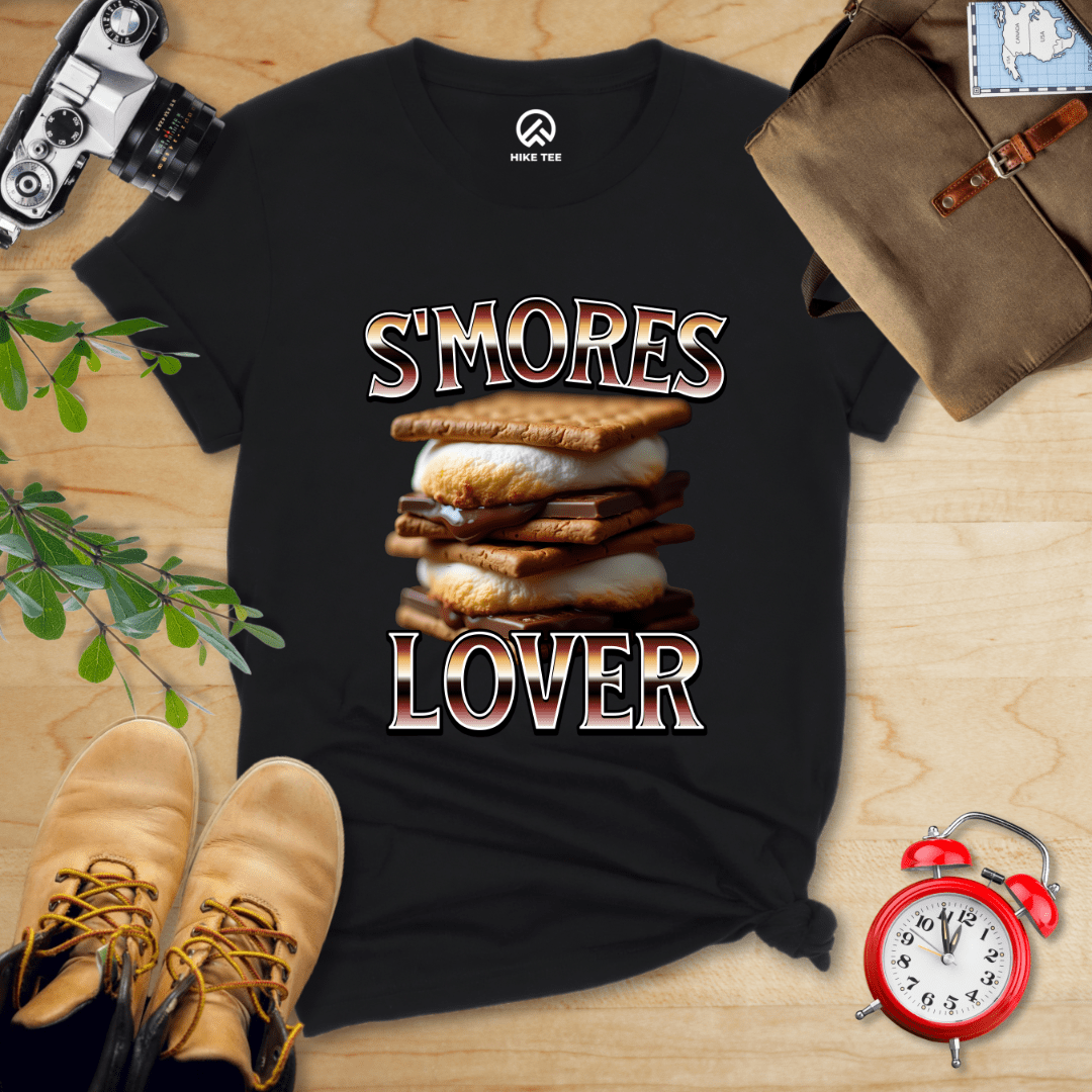 Hike Tee T-Shirt Black / S Smores Lover Camping Shirt
