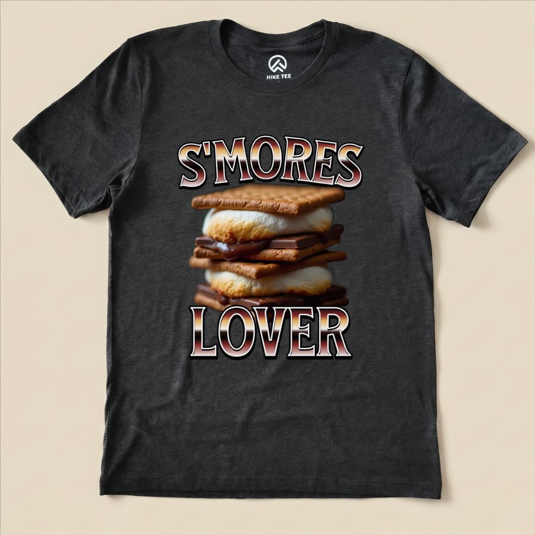 Hike Tee T-Shirt Dark Grey Heather / S Smores Lover Camping Shirt