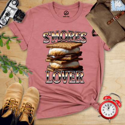 Hike Tee T-Shirt Heather Mauve / S Smores Lover Camping Shirt