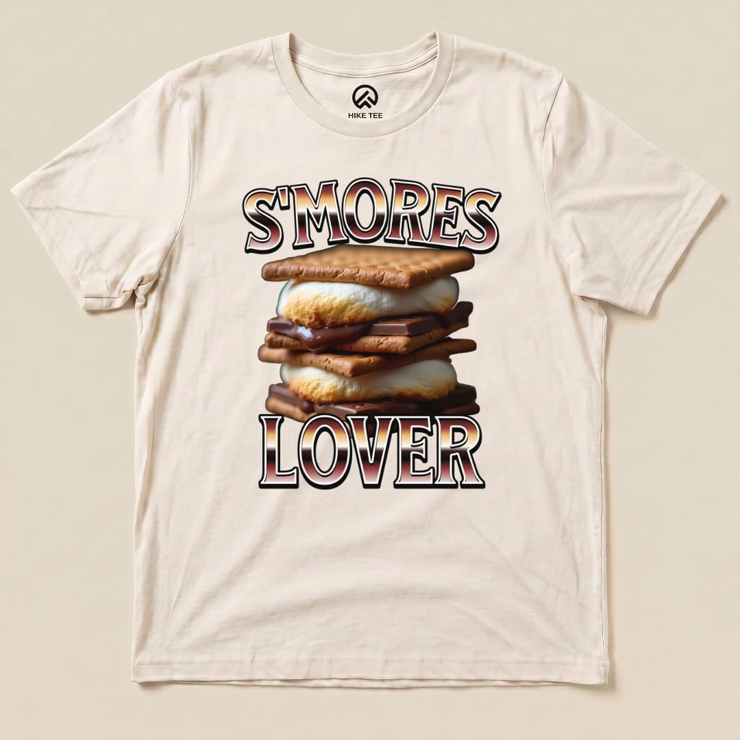 Hike Tee T-Shirt Natural / S Smores Lover Camping Shirt