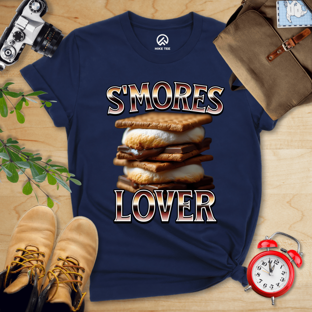 Hike Tee T-Shirt Navy / S Smores Lover Camping Shirt