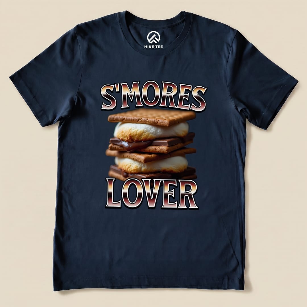 Hike Tee T-Shirt Navy / S Smores Lover Camping Shirt