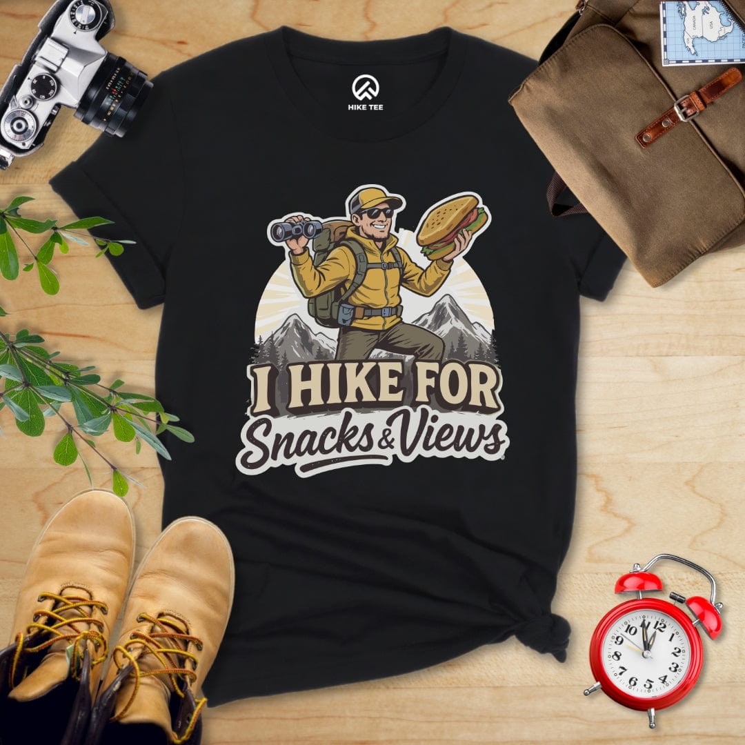 Hike Tee T-Shirt Black / S Snack And Views Shirt