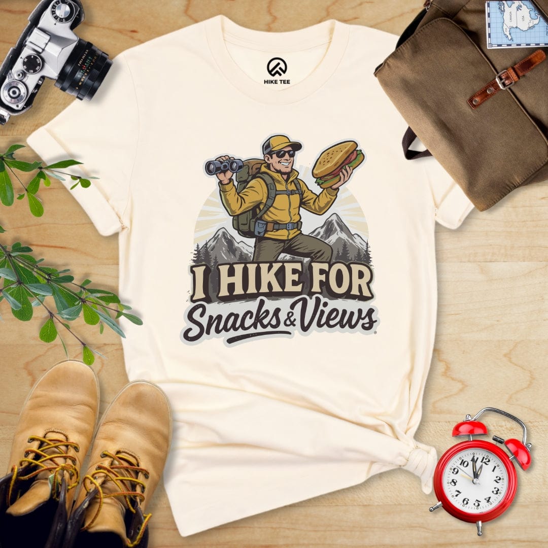 Hike Tee T-Shirt Natural / S Snack And Views Shirt