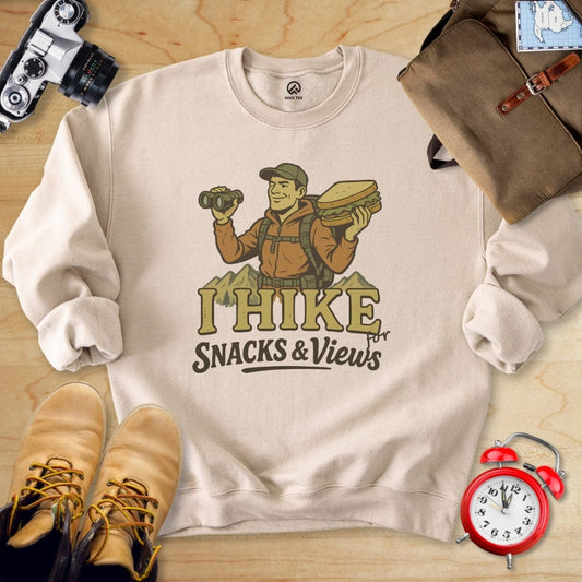 Hike Tee Sweatshirt S / Sand Snack and Views Sweatshirt