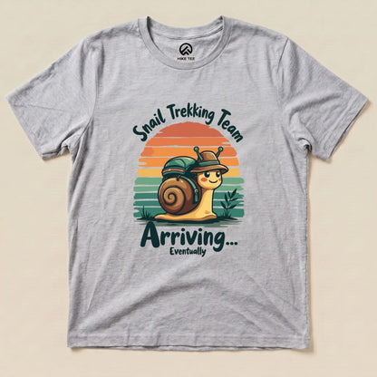 Snail Arriving Shirt Hike Tee T-Shirt Athletic Heather / S