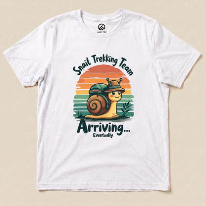 Snail Arriving Shirt Hike Tee T-Shirt White / S