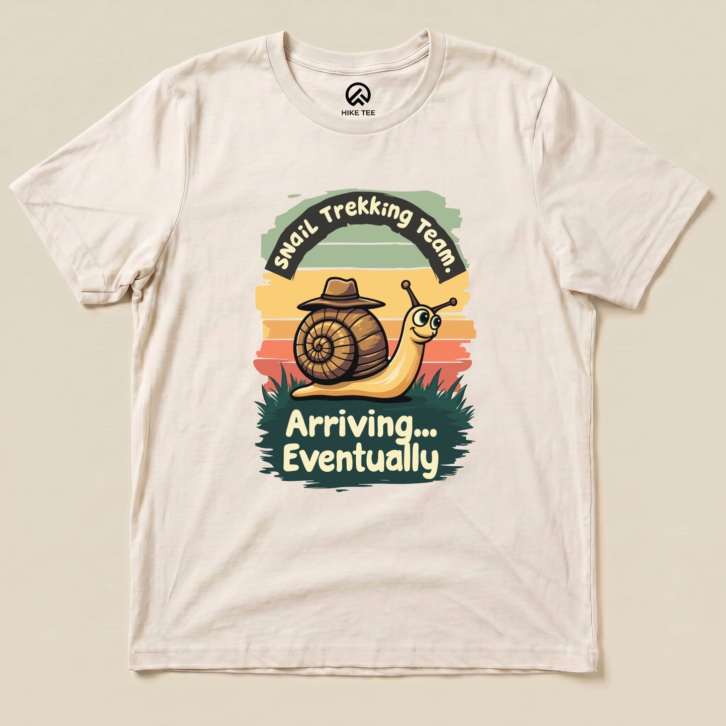 Snail Trekking Shirt Hike Tee T-Shirt Natural / S