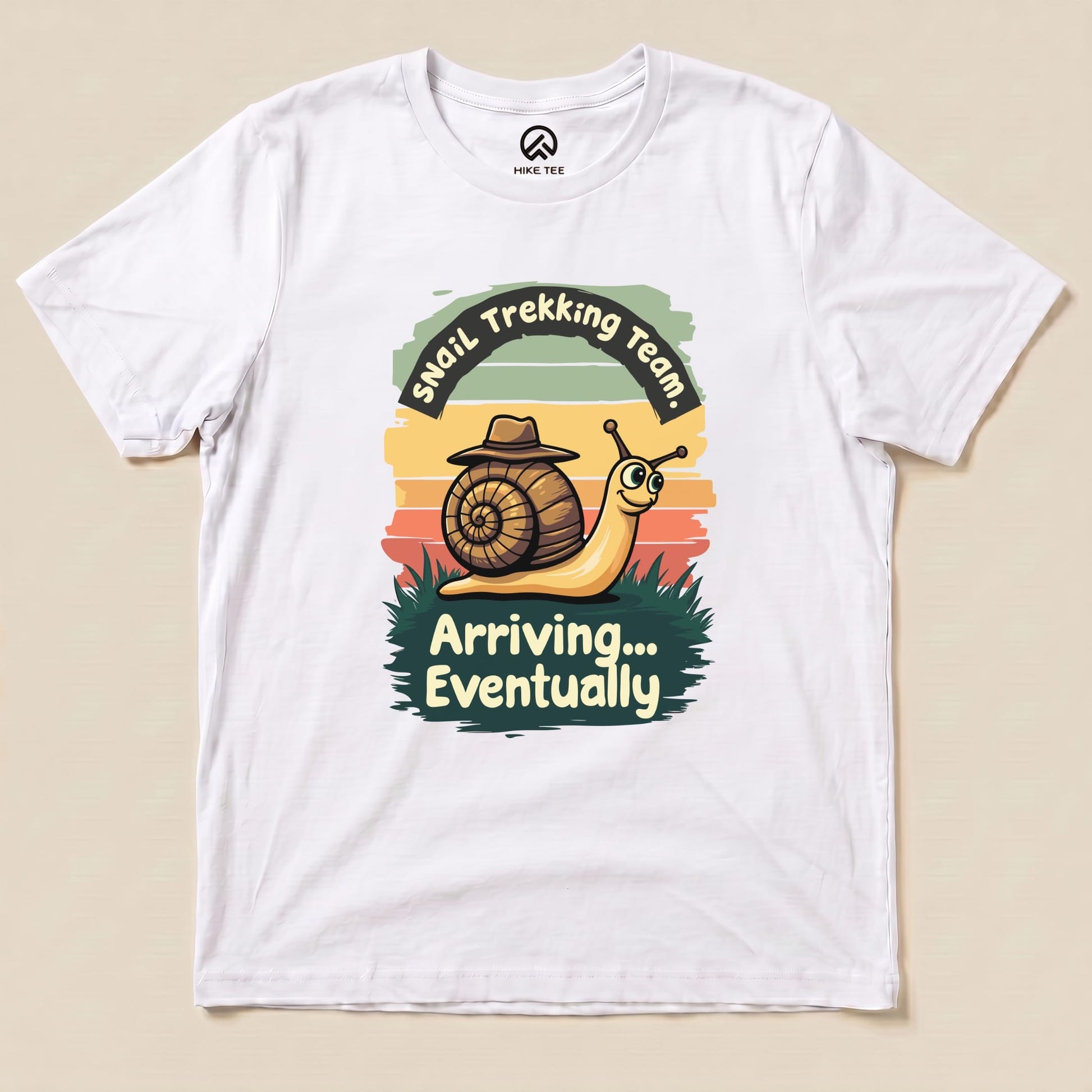Snail Trekking Shirt Hike Tee T-Shirt White / S