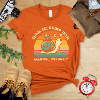 Printify T-Shirt Autumn / S Snail Trekking Team Shirt