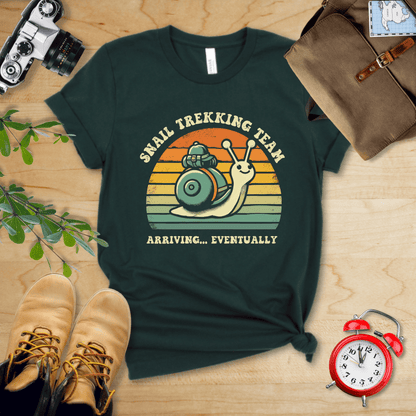 Printify T-Shirt Forest / S Snail Trekking Team Shirt