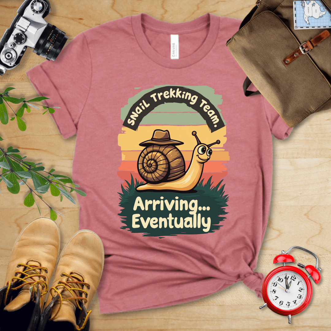 Hike Tee T-Shirt Heather Mauve / S Snail Trekking Team Shirt