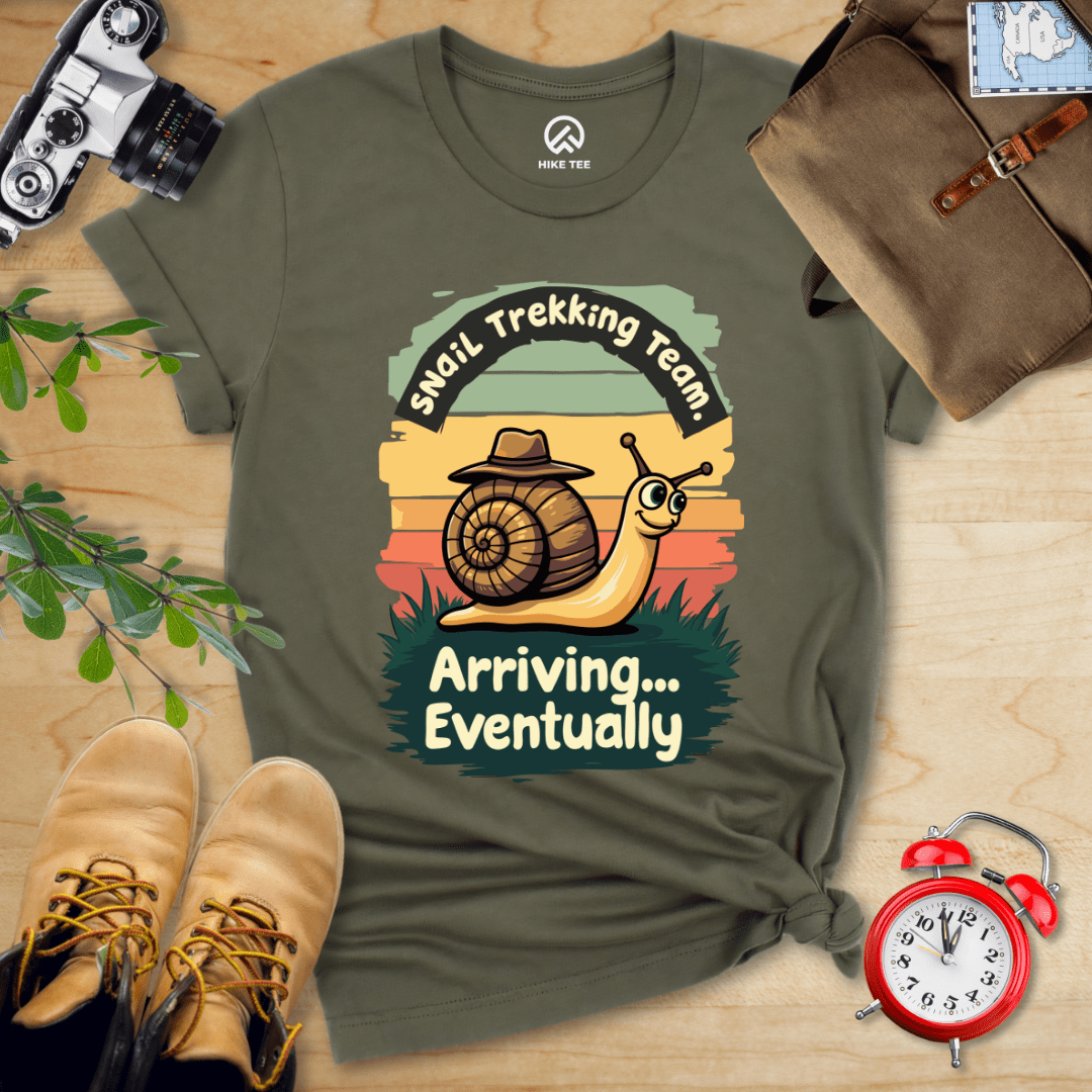 Hike Tee T-Shirt Military Green / S Snail Trekking Team Shirt