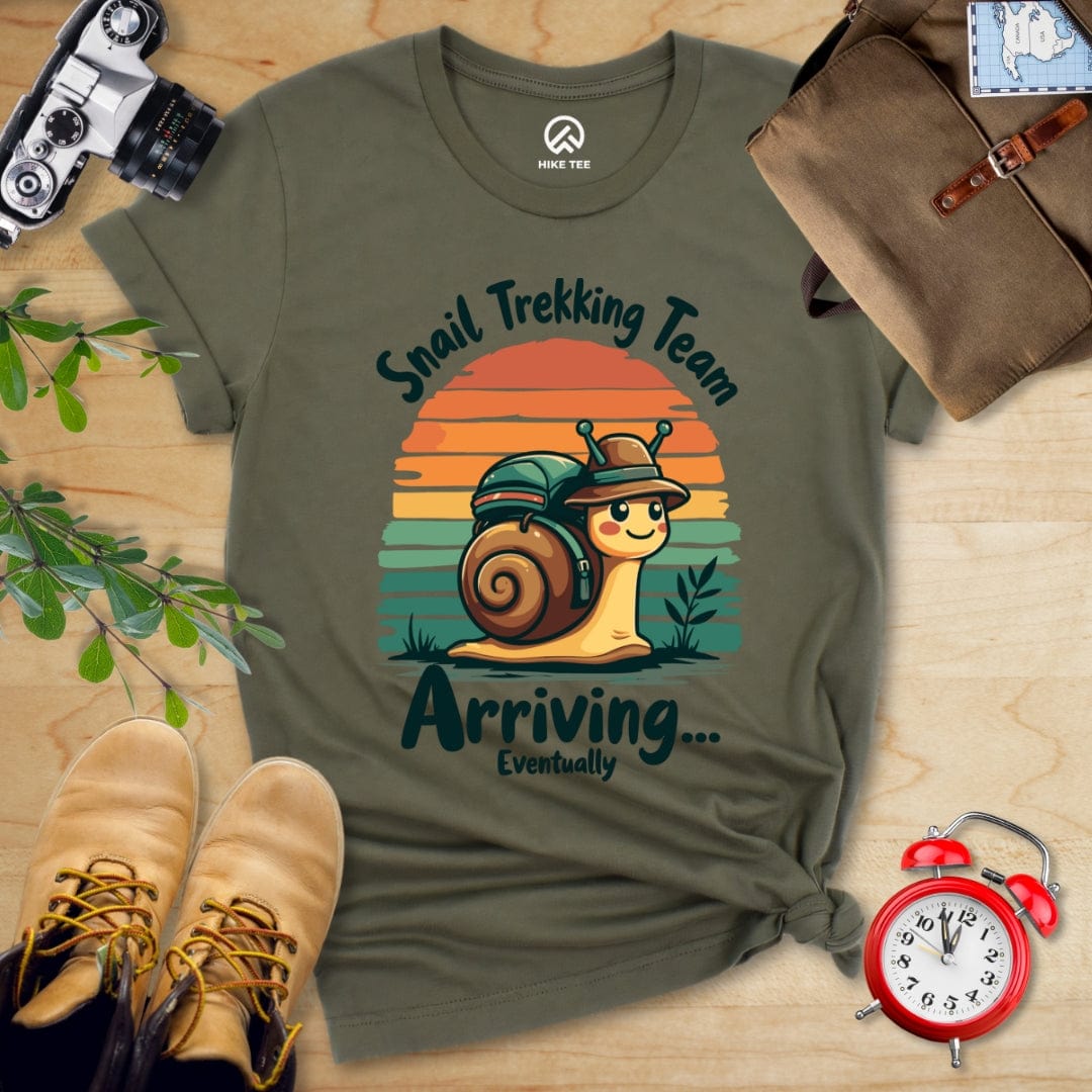 Hike Tee T-Shirt Military Green / S Snail Trekking Team Shirt