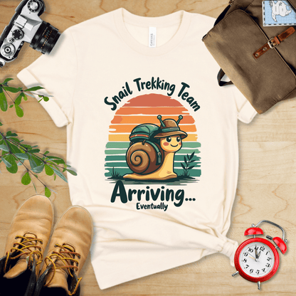 Printify T-Shirt Natural / S Snail Trekking Team