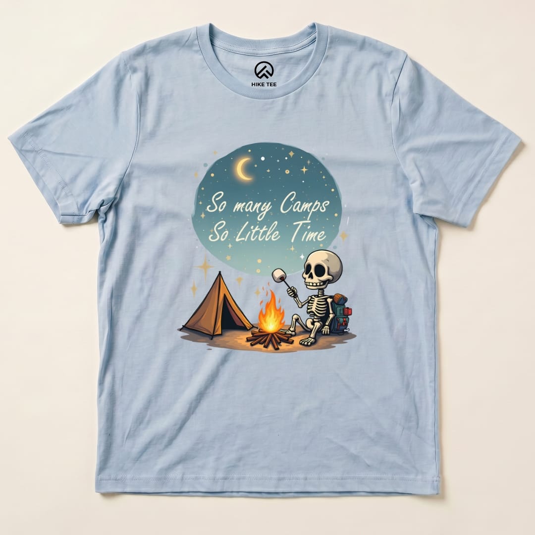 So Many Camps Shirt Hike Tee T-Shirt Baby Blue / S