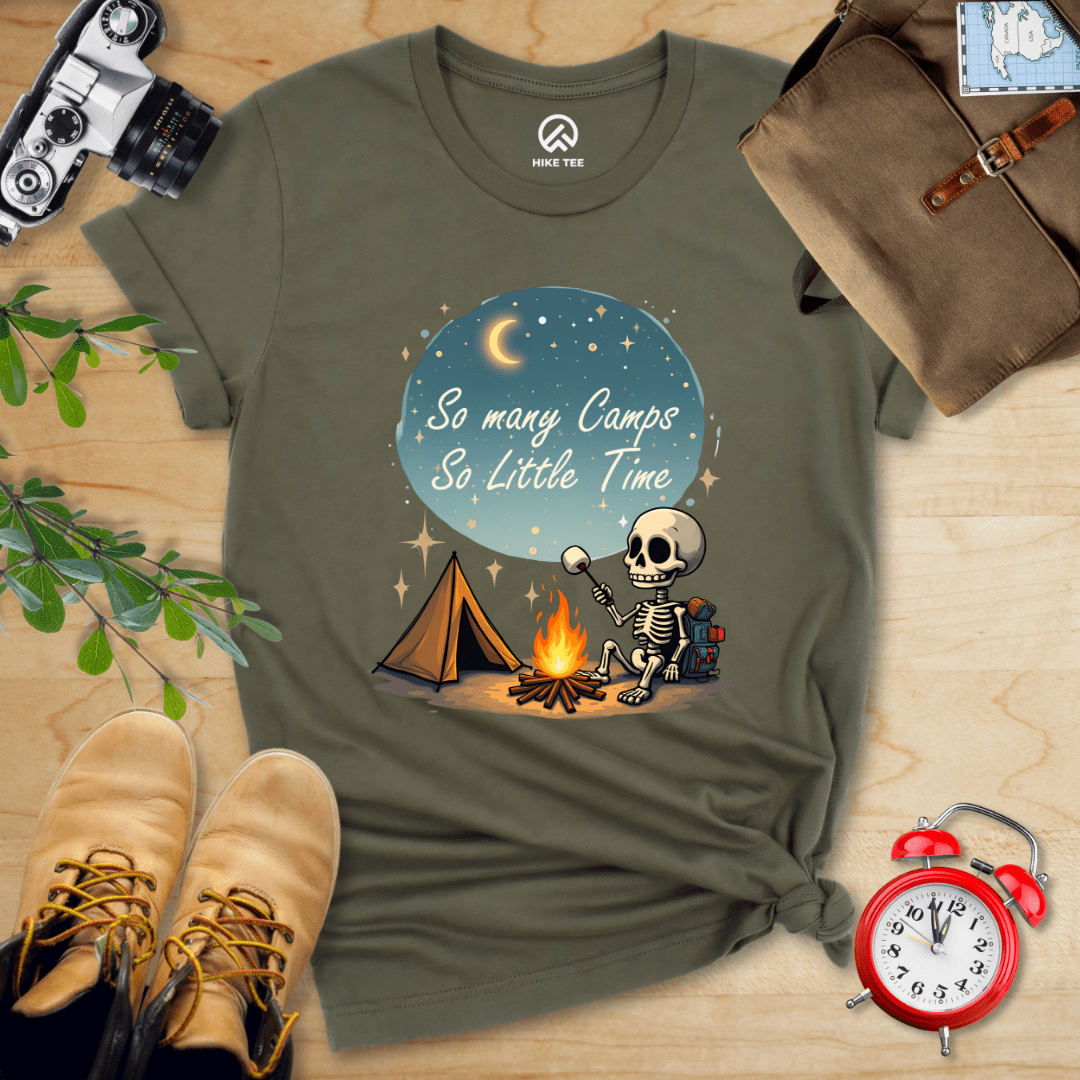 Hike Tee T-Shirt Military Green / S So Many Camps Shirt