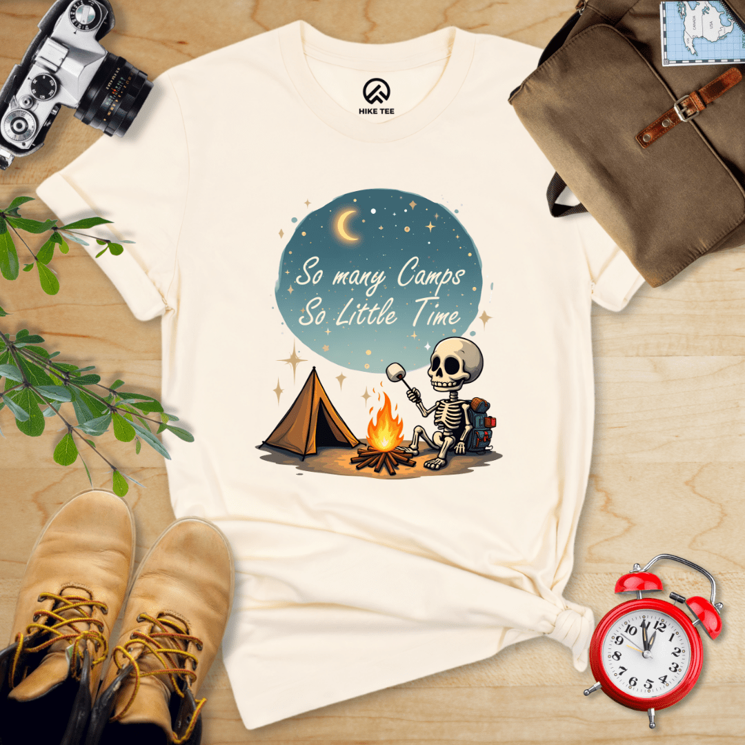 Hike Tee T-Shirt Natural / S So Many Camps Shirt