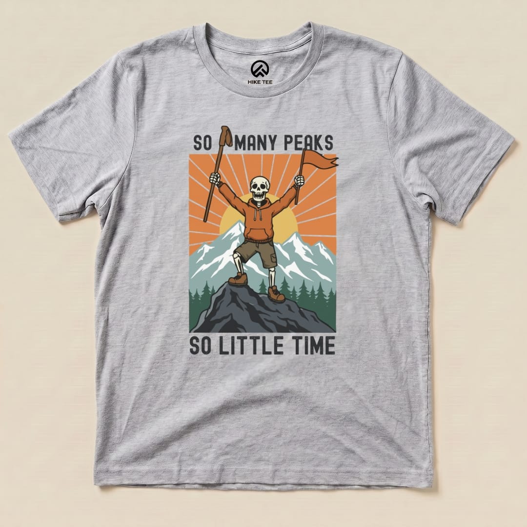 So Many Peaks Shirt Hike Tee T-Shirt Athletic Heather / S