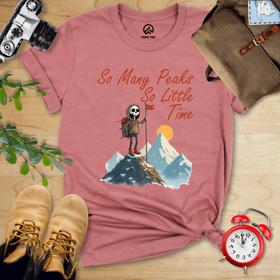 Hike Tee T-Shirt Heather Mauve / S So Many Peaks Shirt