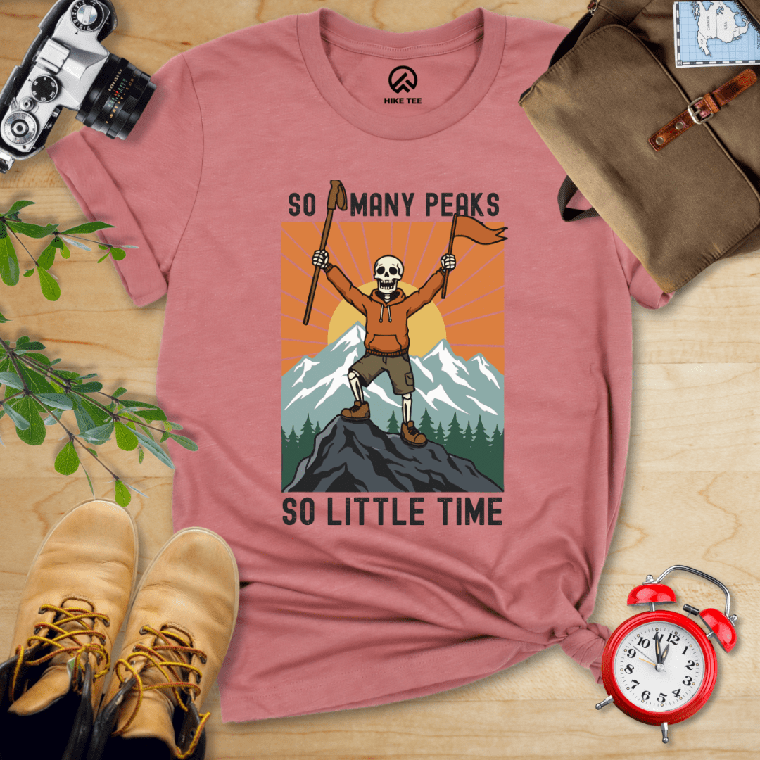 Hike Tee T-Shirt Heather Mauve / S So Many Peaks Shirt
