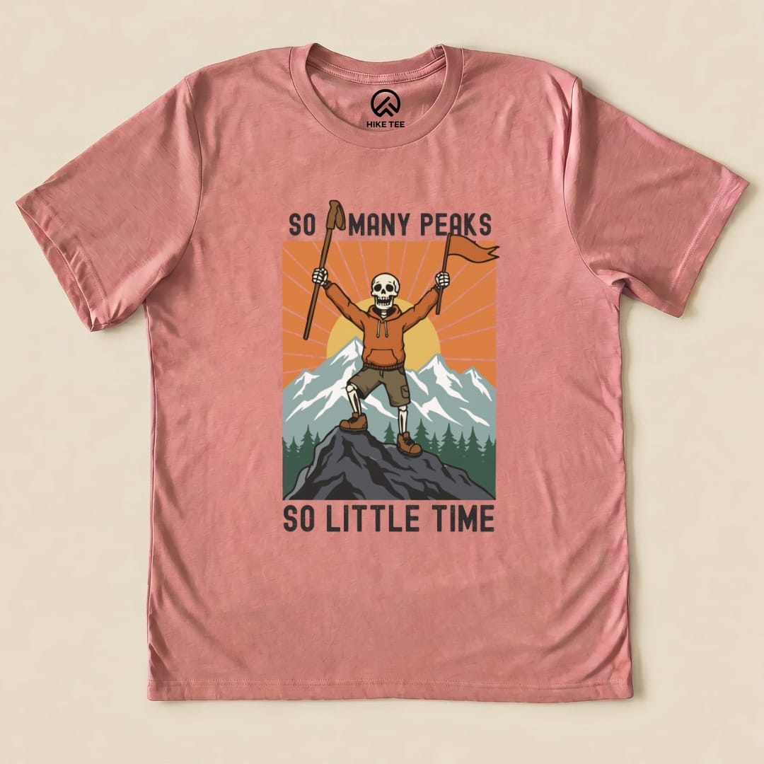 So Many Peaks Shirt Hike Tee T-Shirt Heather Mauve / S