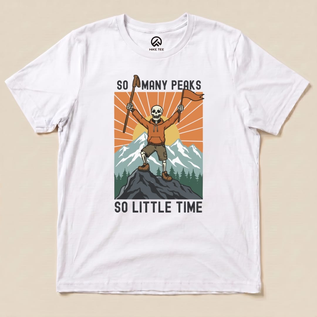 So Many Peaks Shirt Hike Tee T-Shirt White / S
